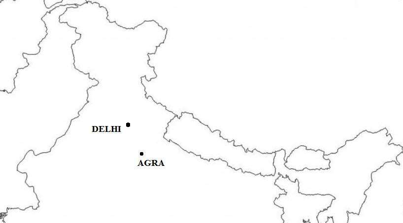 Map of Northern India