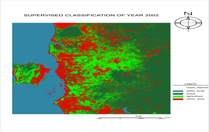 Classified Images of year 2002, 2006, 2010 and 2014 