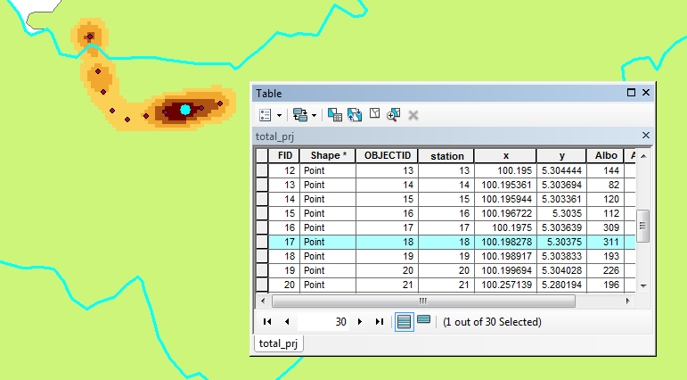 Station 17 recorded the highest of Aedes albopictus with 311 individuals at Balik Pulau.