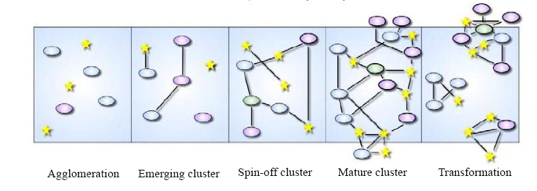 Cluster life-cycle by Stolypin Growth Economy Institute (2019)