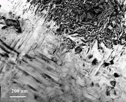 Bright-field image of the structure of the ZrO2 sample - 3 mol% Y2O3 (10 mm / h) 