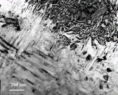 Bright-field image of the structure of the ZrO2 sample - 3 mol% Y2O3 (10 mm / h)