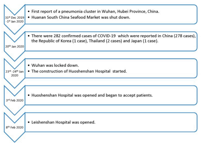 The spread of COVID-19 pandemic (
						Zhang & Ma, 2020)
					