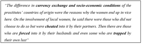 Cheap motels add to the growth of prostitution Adapted from The Star Online, 2012.
        (Source: The Star Online, 2012f)