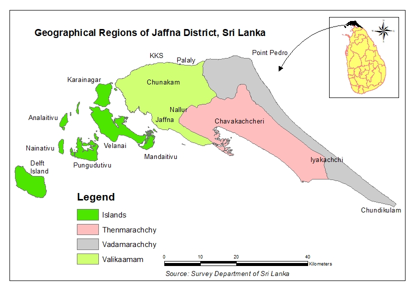 Study Area- Jaffna District