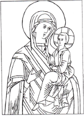 Breach of the Georgian icon depicting God's Mother with Georgian anthropological type (Gusakova, 2006)