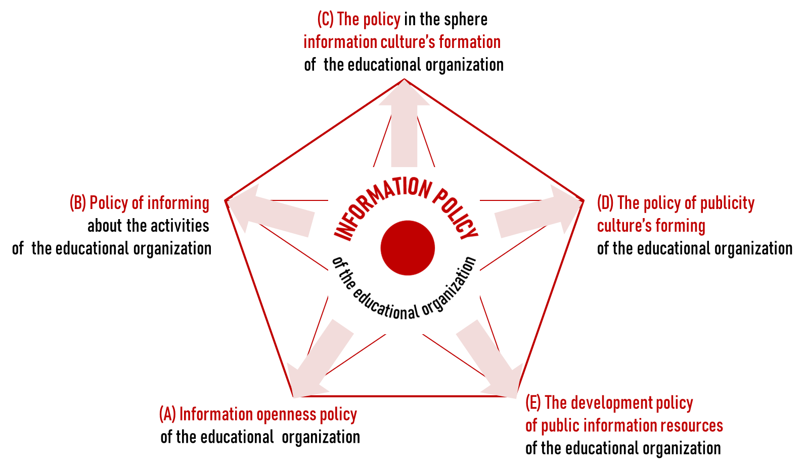 System vision of an information policy in the educational organization