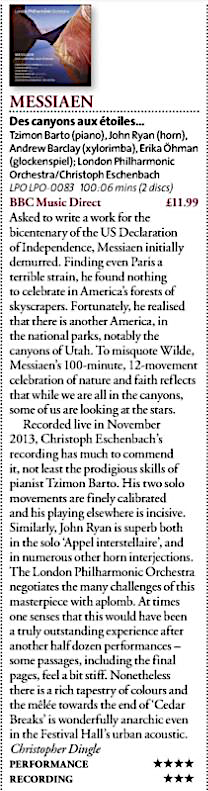 The example of a review from BBC Music Magazine