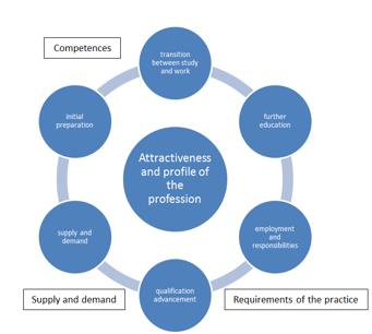 Figure 01. Aspects of the complexity of the profession—preparation and development