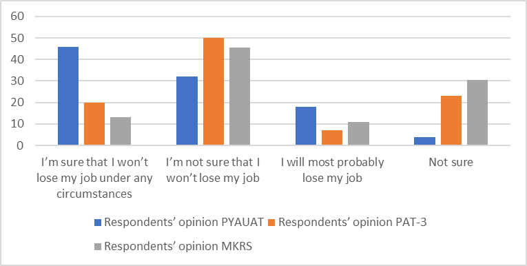 Respondents’ assessment of internal individual competitiveness