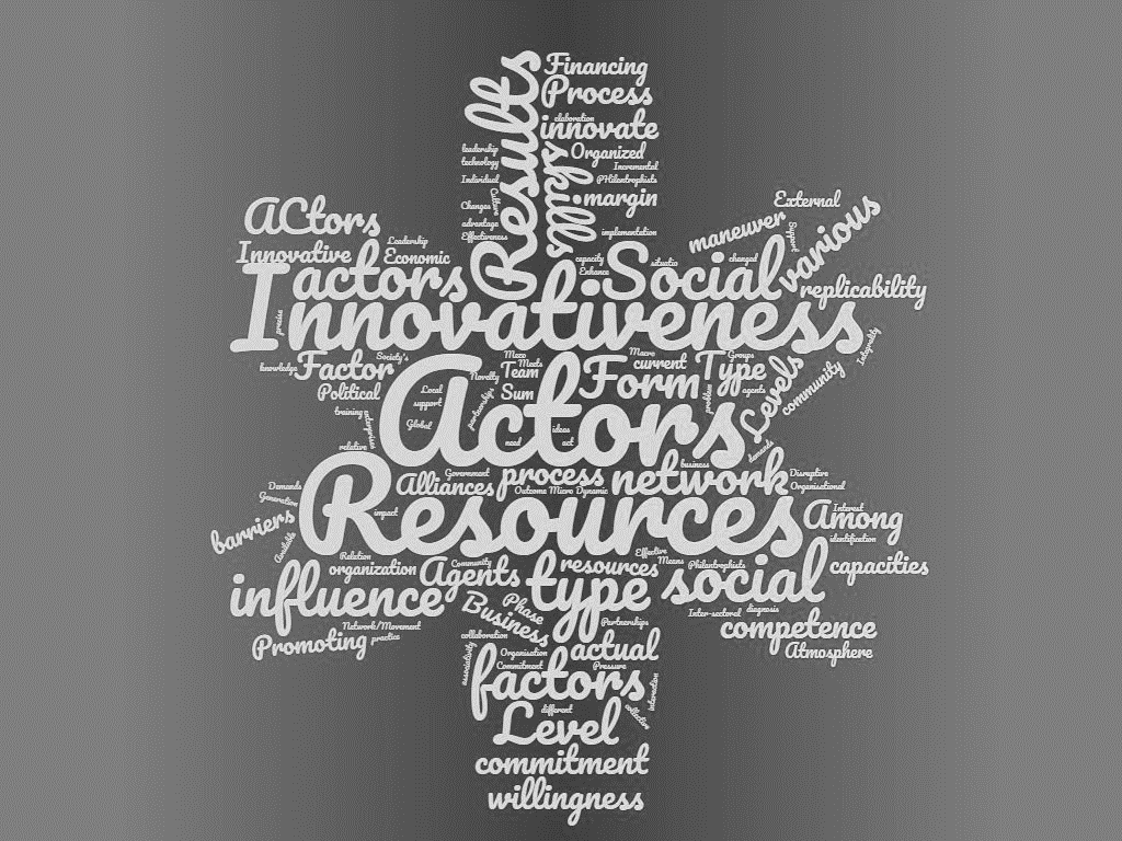 Word Cloud for Factors of Social Innovation