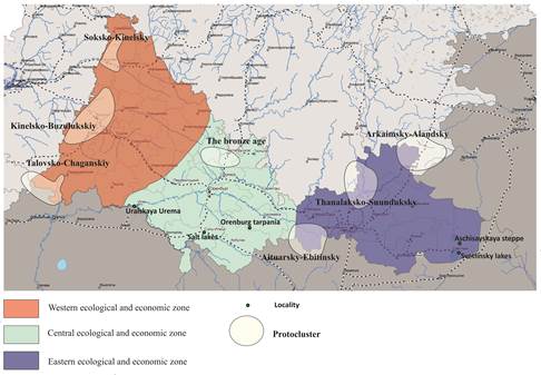 [Tourist recreation clusters of the Orenburg region]