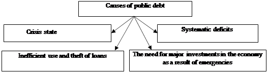Figure 01. Reasons for the public debt emergence