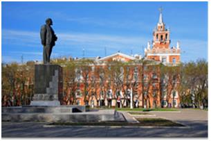 Monument to V.I. Lenin, the author of the sculpture is A.M. Portyanko