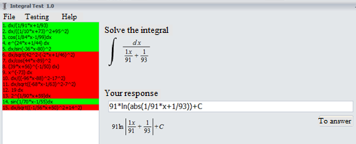 Highlighting of the solved tasks in the Training mode