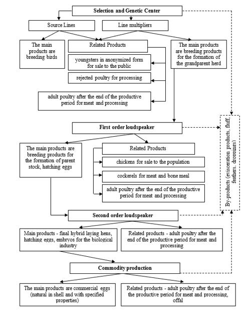 Conceptual model of the relationship between industry entities when receiving eggs