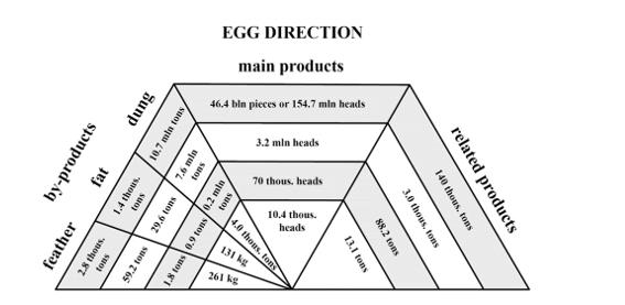 Information map of the MP of egg production