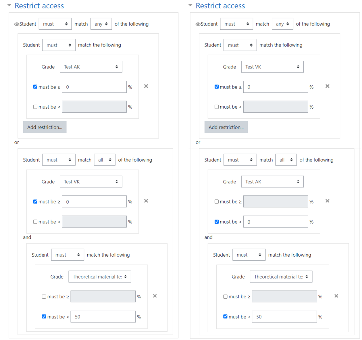 Access settings for the AER element Theoretical material for section 1 (edition A, B)