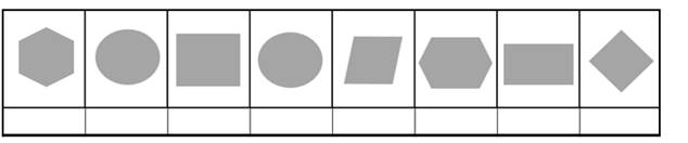 Record sheet – visual memory subtest (shapes)