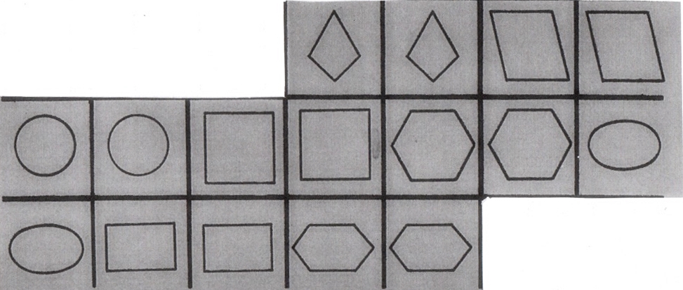 Template – material for the visual memory subtest (shapes)