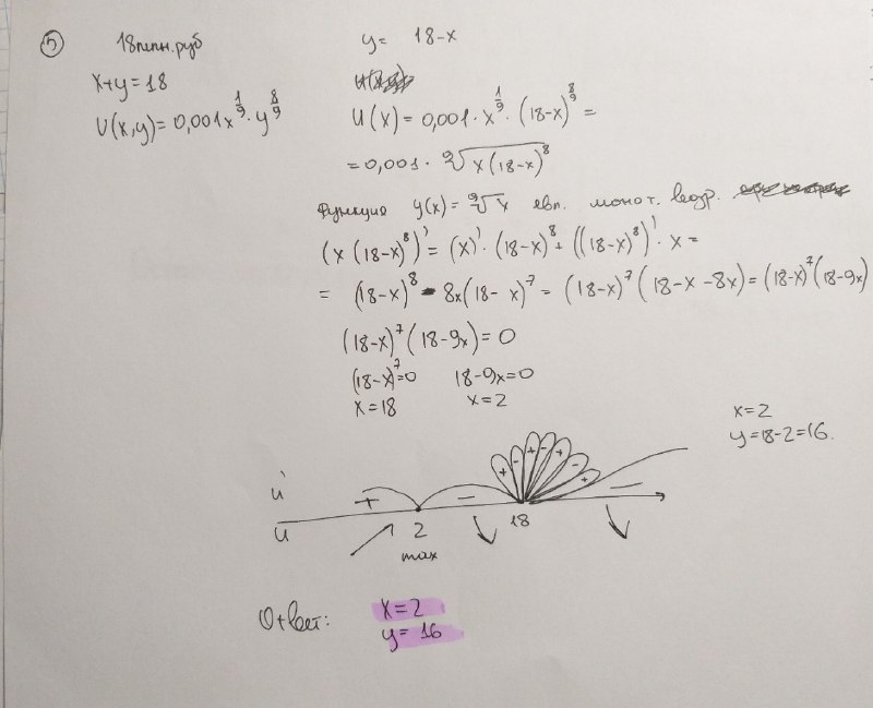 Solution of Task 1 as part of pass/fail examination in mathematics by the first year student
      in the first semester, estimated at 2 points out of 10 for choosing the correct solution
      algorithm, but not the correct solution