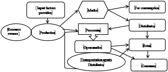 Simplified scheme of agribusiness SCM