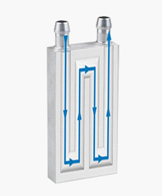 Water cooling heat exchanger design