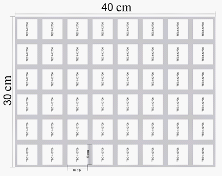 Arrangement of Peltier elements under the working surface 