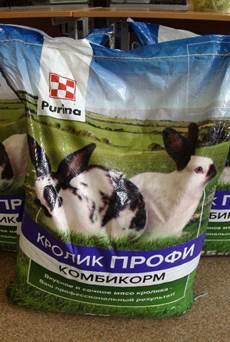 Feeding in all groups was similar: granulated compound feed Purina