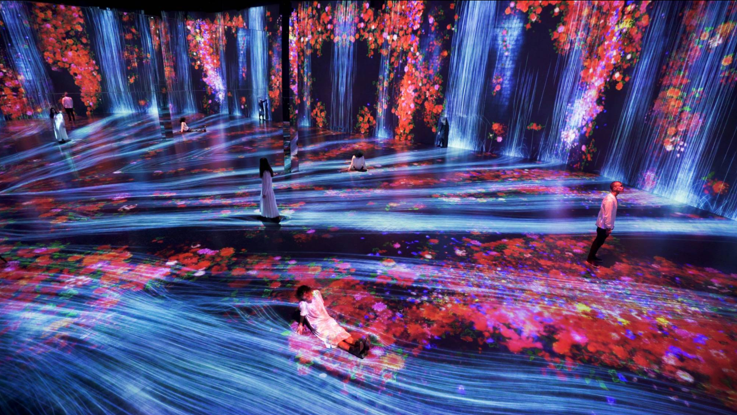 Universe of Water Particles,Transcending Boundaries(https://walkwalkwalk-home.teamlab.art/)