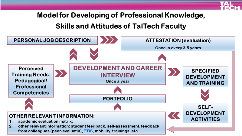 Model for Developing Professional Knowledge, Skills and Attitudes of TalTech Faculty