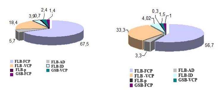 Structure of the volume of government bonds in 2019–2020