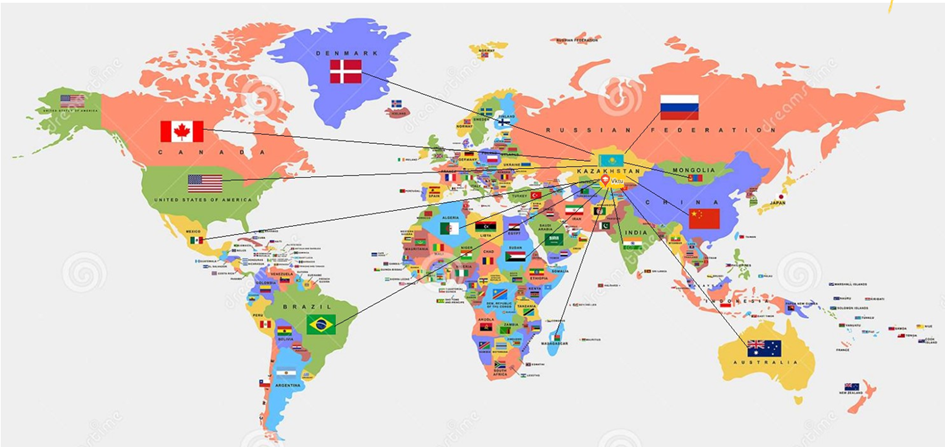 Geography of distance learning of the Republic of Kazakhstan