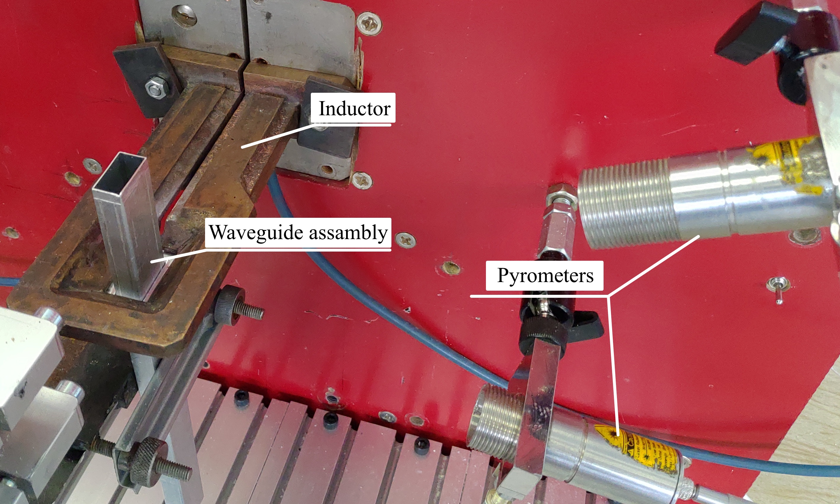 Inductor induction soldering with product