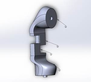 Main part of the 7 DOF robotic arm