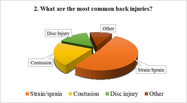 The most common sport-related back injuries