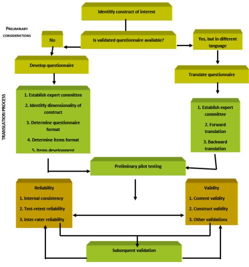 Questionnaire development and translation process (Tsang et al., 2017)