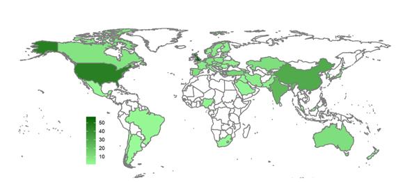 Most productive countries, 1995–2022