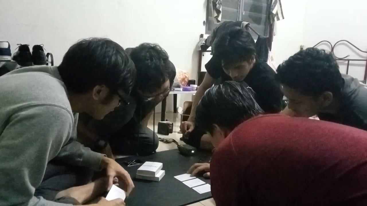 Playing session at hostel room