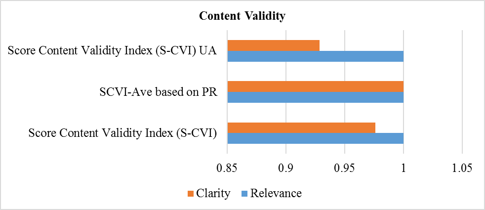 Score Content Validity Index of Survey Items