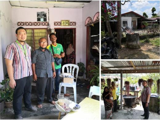 Researcher with Mr. Ruslan and the Resident of Desa KEDA Hujung Keton