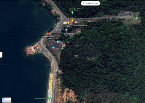 Tasik Puteri Dungun Terengganu Site (Source: Google maps)