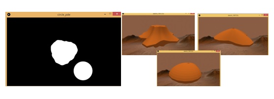 2D and 3D soil deformation representation