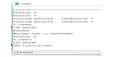 Display of Serial monitor on Mode D