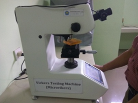 Microvikers FM 800 for hardness test