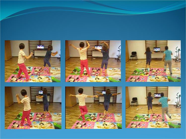 Figure 4: Sequences from the virtual interactive game Freeze Dance