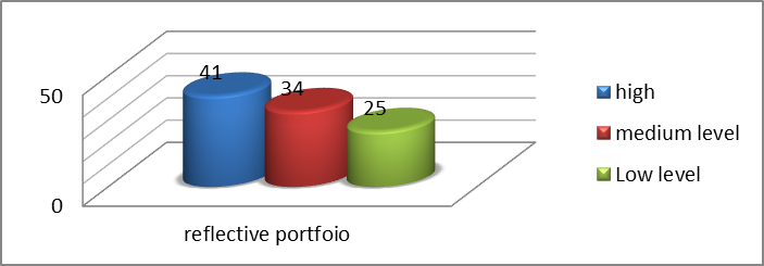 Information about the portfolio made by students at the final stage of the experiment