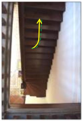 Staircase Taken from First Floor Source: Modified from Measured Drawing (2016)