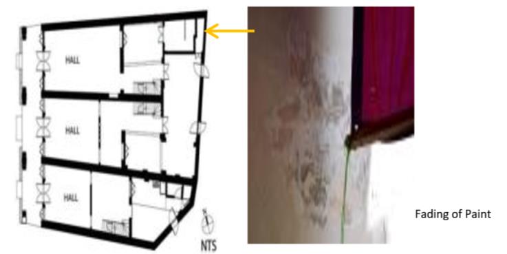 Locations of Defects on the Ground Floor Source: Modified from Measured Drawing (2016)