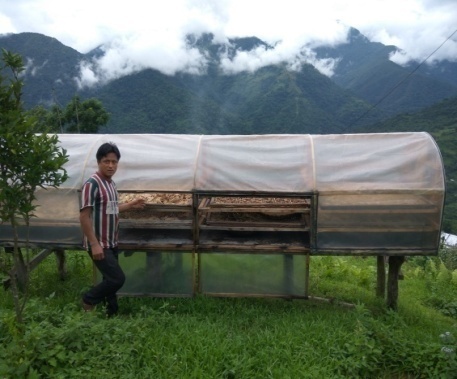 Figure 02. A Solar dryer installed in village